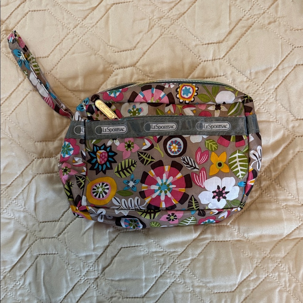 LeSportsac Multicolor Floral Cosmetic Bag